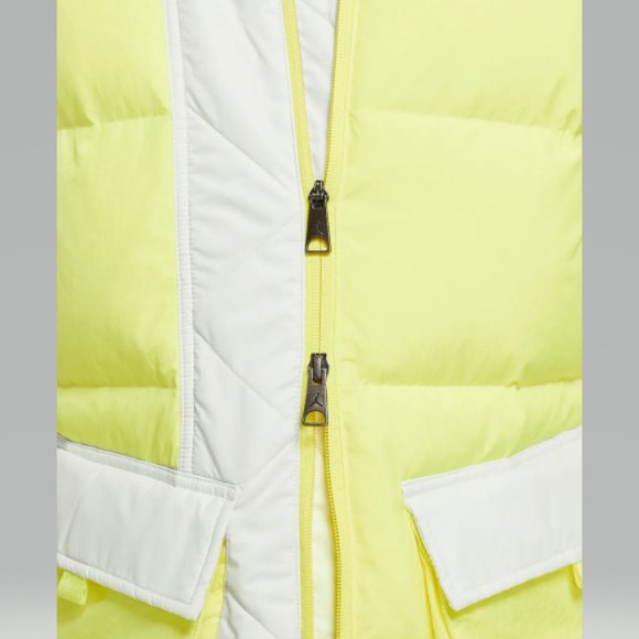 Jordan Down Filled Puffer Parka Jacket Lemon/Neon size XS NWT - Picture 16 of 16